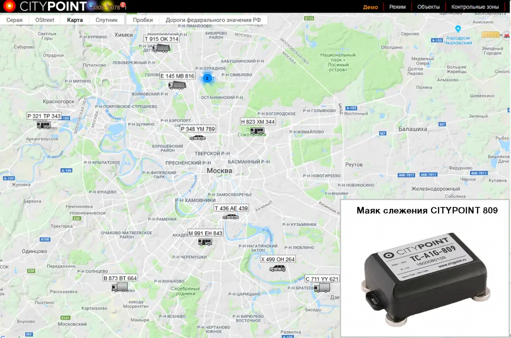 Контроль местонахождения объектов Контроль местонахождения объектов