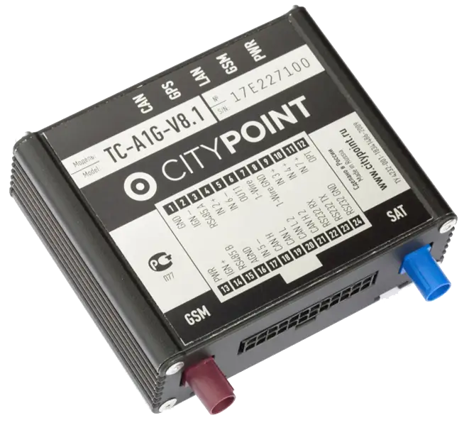 Ситипоинт. Citypoint TC-a1g-900a. Телематический контроллер Citypoint v3. Галс-001: ГЛОНАСС/GPS. Ситипоинт Тюмень.